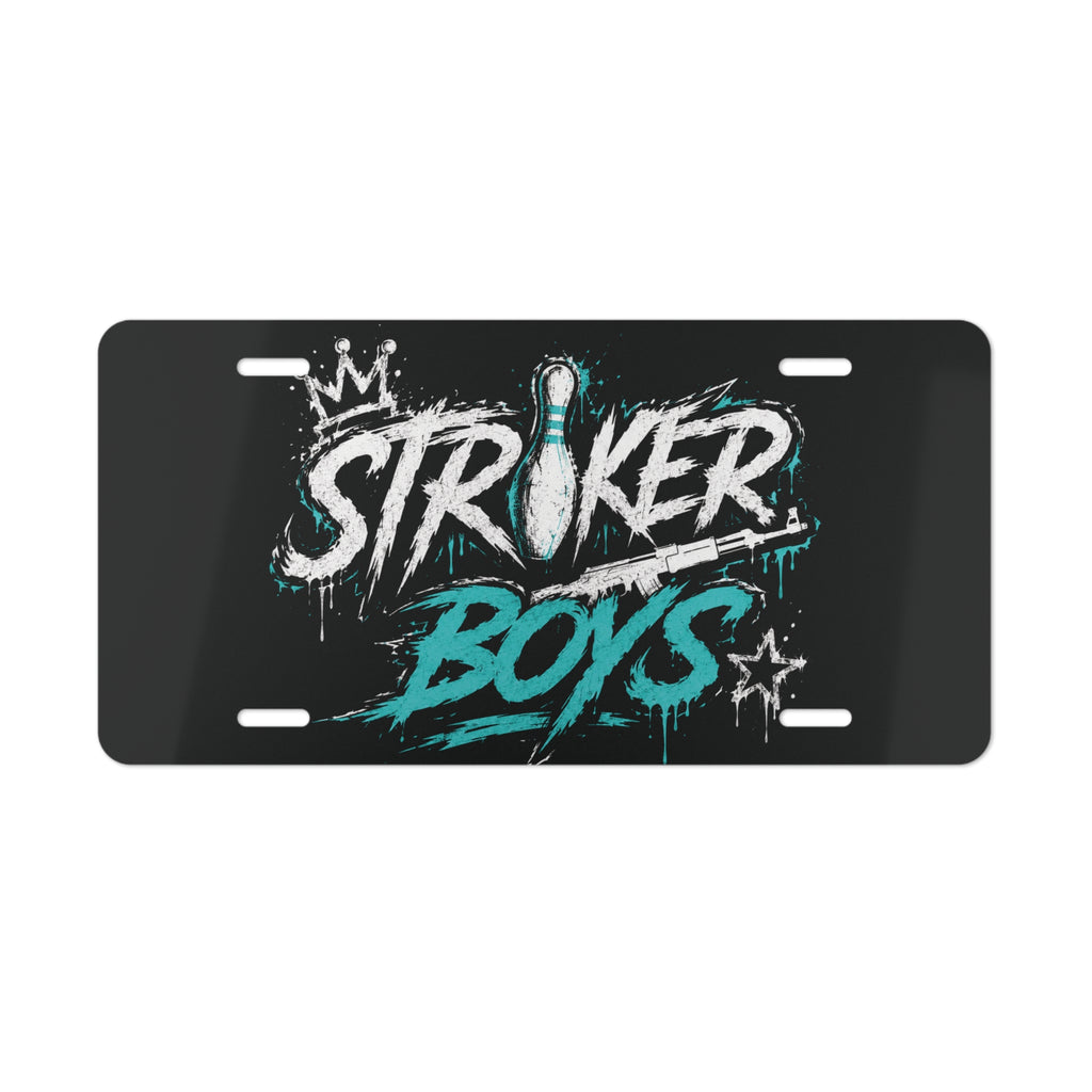 “Striker Boys” - Blue Vanity Plate