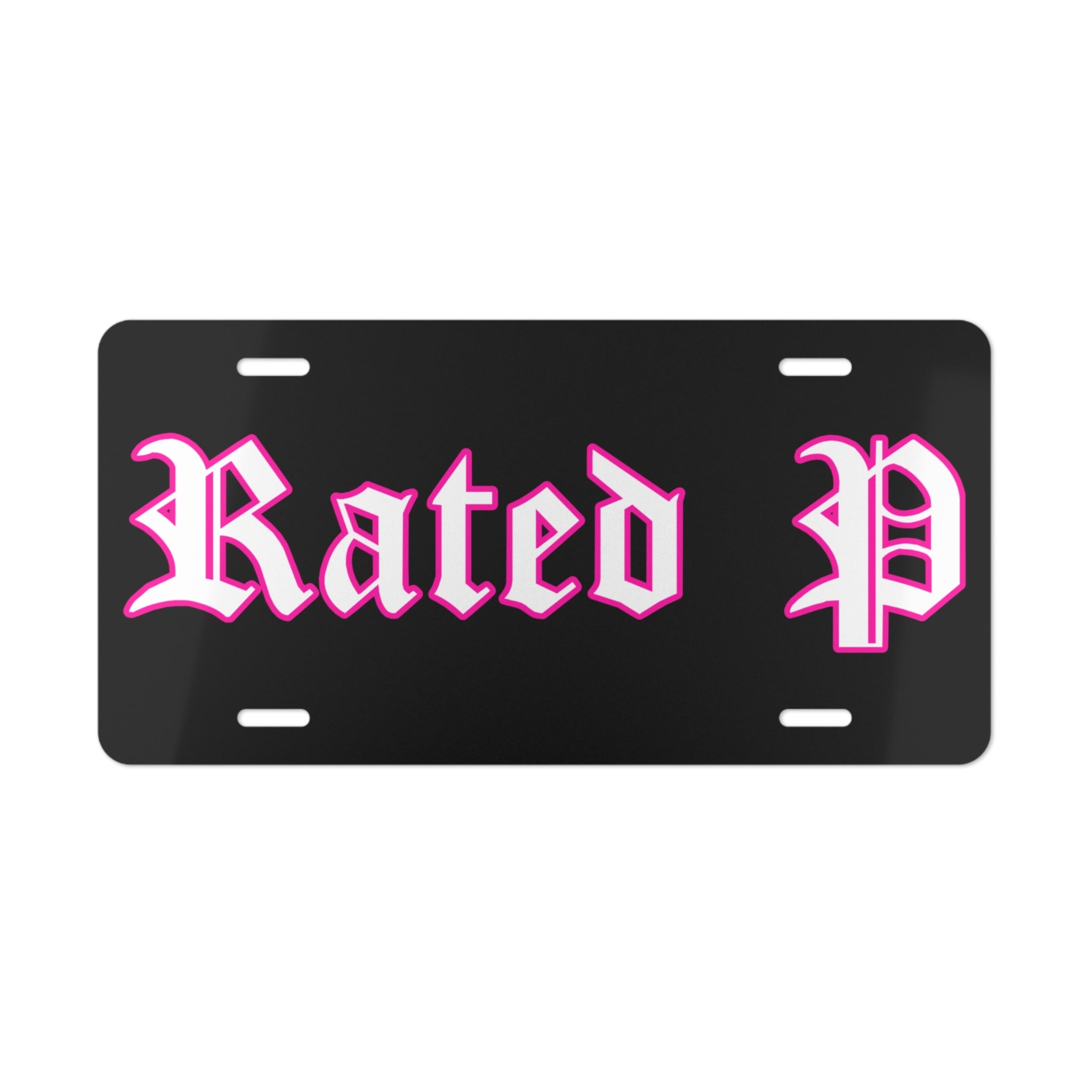 Pink Rated P - Vanity Plate