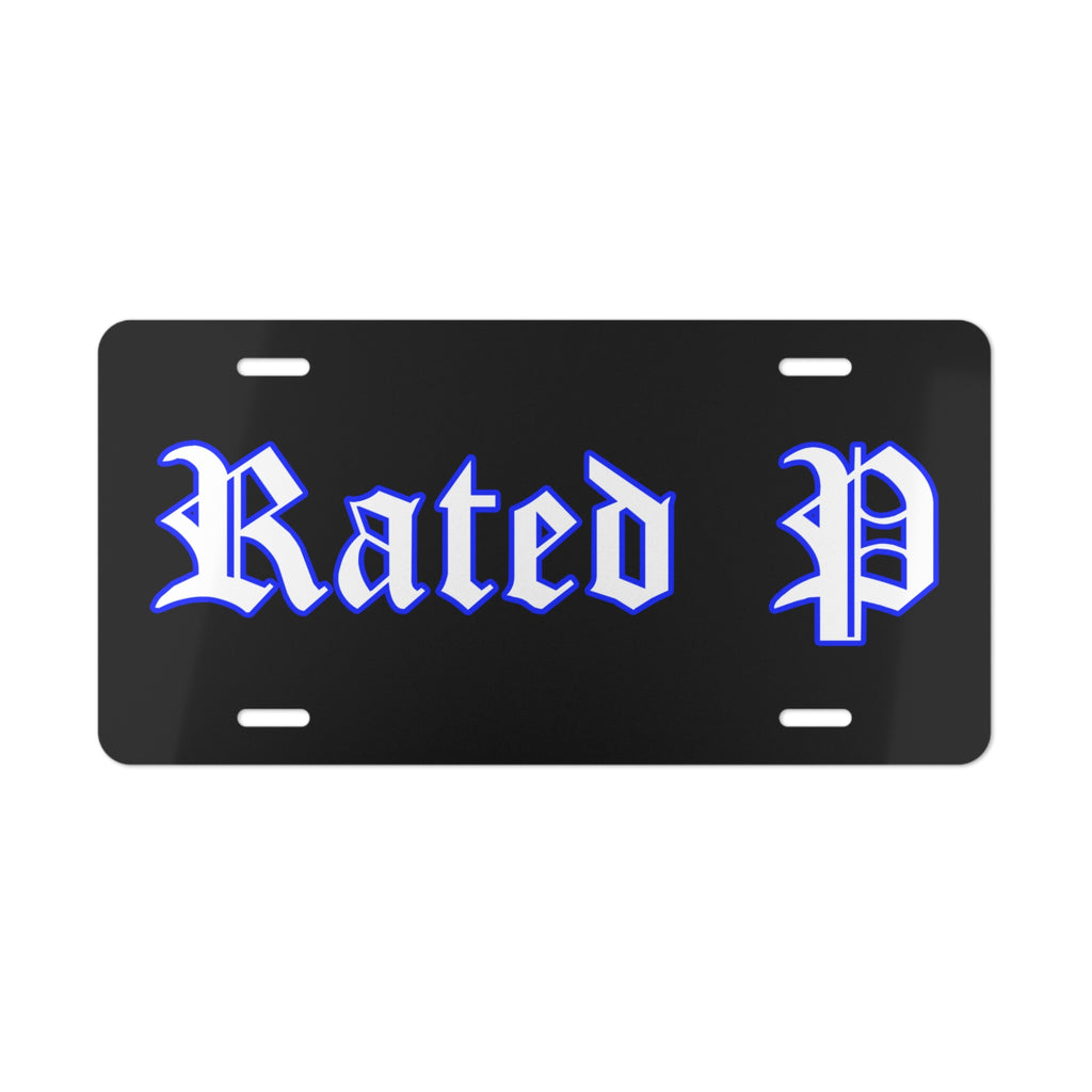 Blue “Rated P” - Vanity Plate