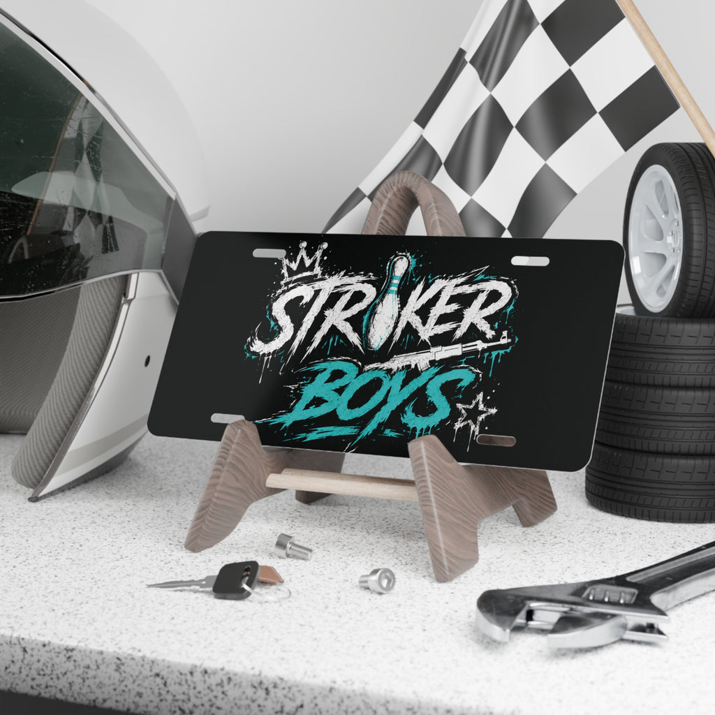 “Striker Boys” - Blue Vanity Plate