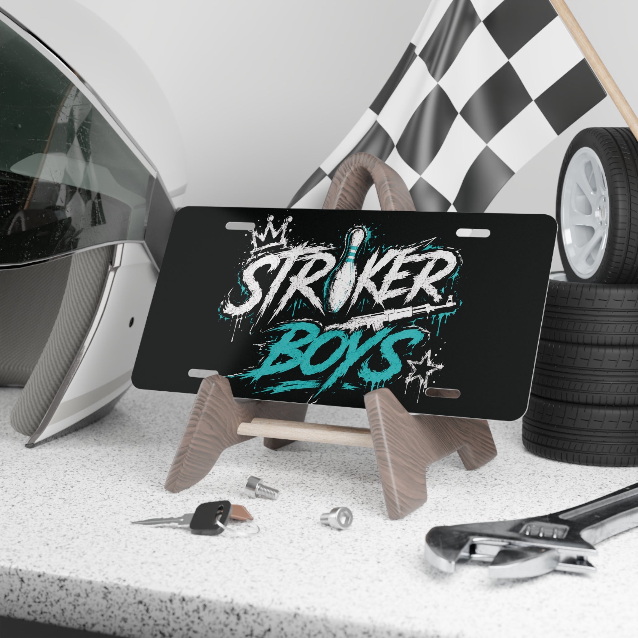 “Striker Boys” - Blue Vanity Plate