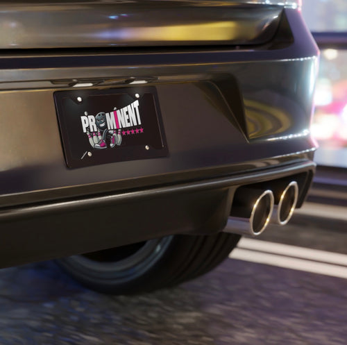 Pink Prominent Logo - Vanity Plate
