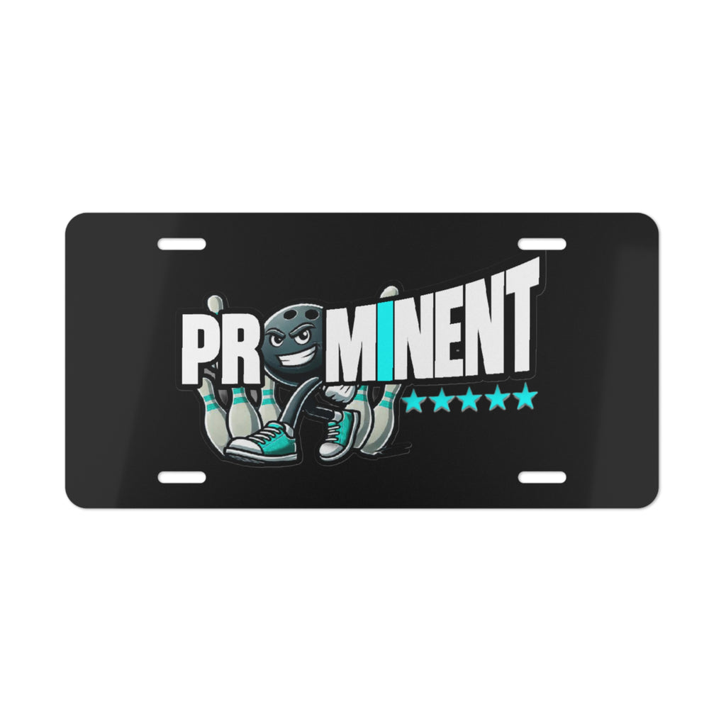 Prominent Logo - Light Blue Vanity Plate