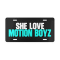 SHE LOVE MOTION BOYZ - Light Blue Vanity Plate