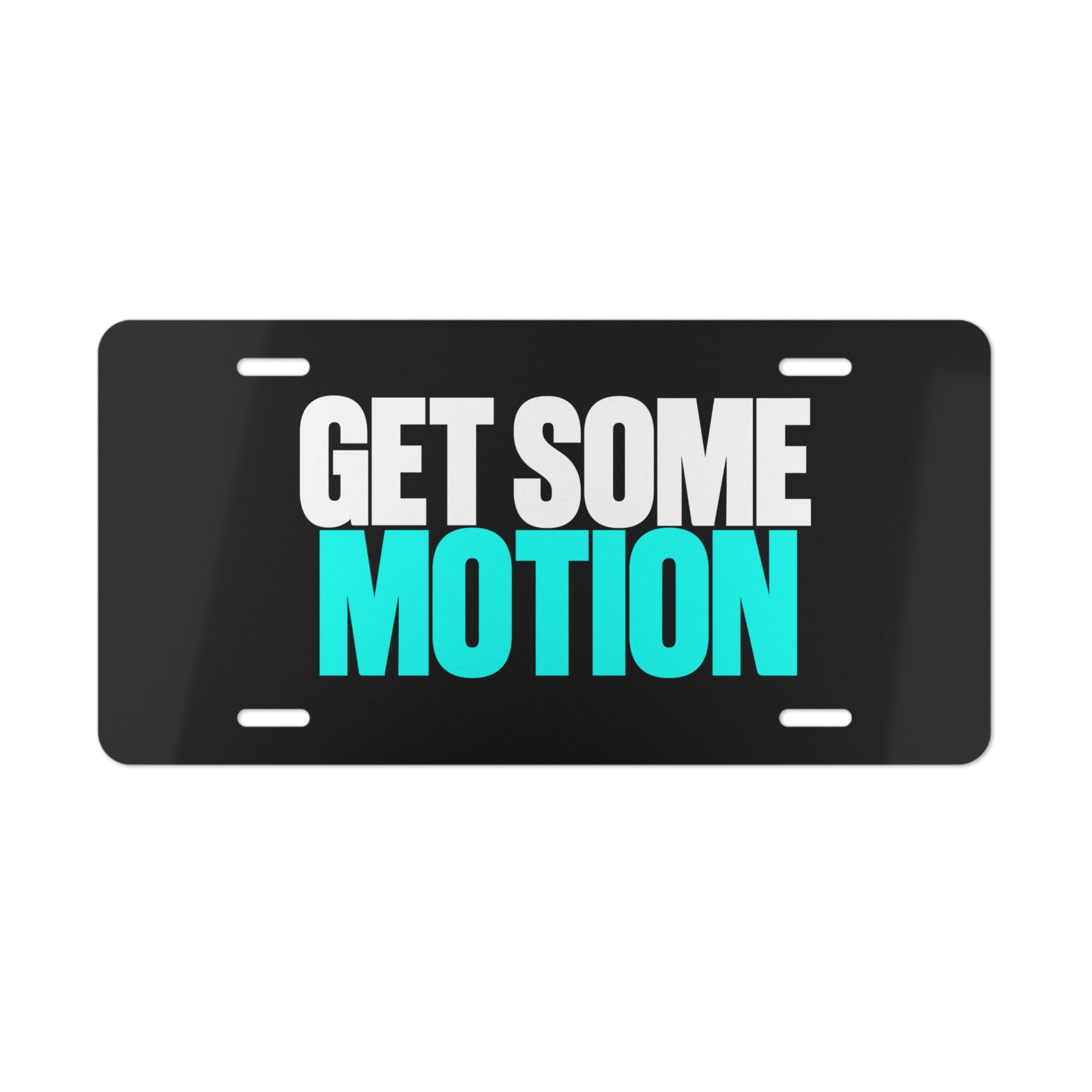 GET SOME MOTION - Light Blue Vanity Plate