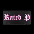 Pink Rated P - Vanity Plate