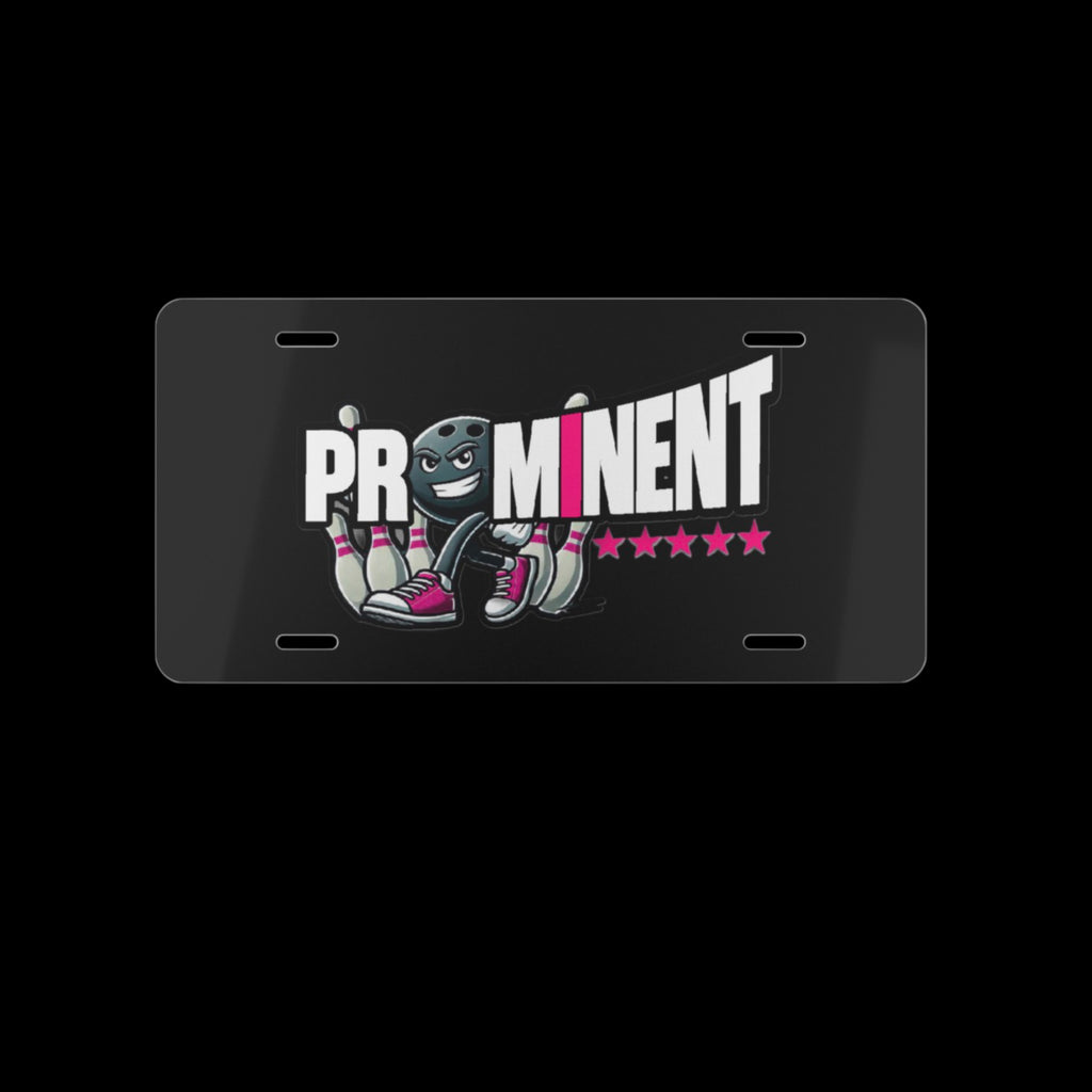 Pink Prominent Logo - Vanity Plate