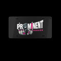 Pink Prominent Logo - Vanity Plate