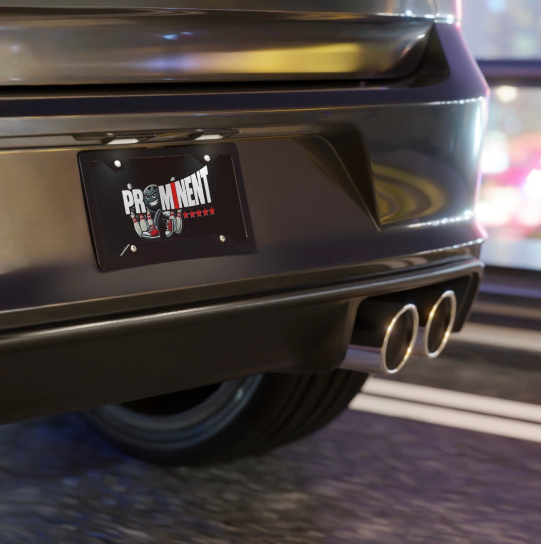 Red Prominent Logo - Vanity Plate
