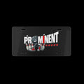 Red Prominent Logo - Vanity Plate